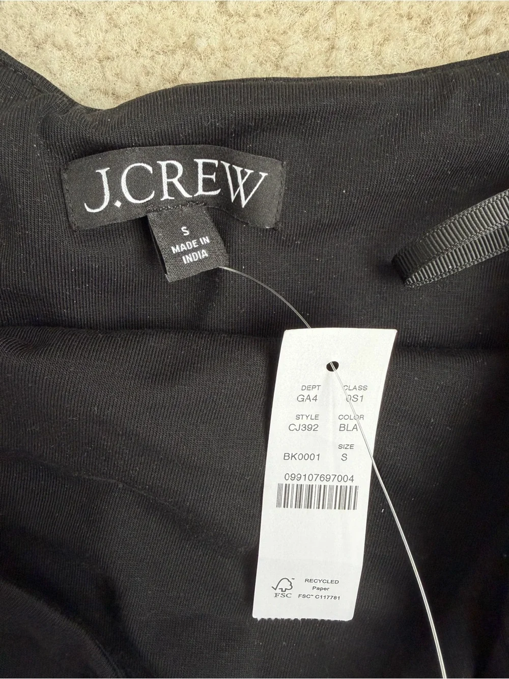 NWT Jcrew strapless mixy dress in block print - Picture 7 of 7